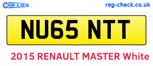 NU65NTT are the vehicle registration plates.