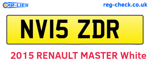 NV15ZDR are the vehicle registration plates.
