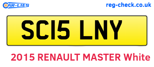 SC15LNY are the vehicle registration plates.