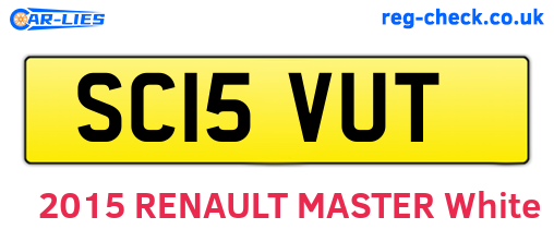 SC15VUT are the vehicle registration plates.