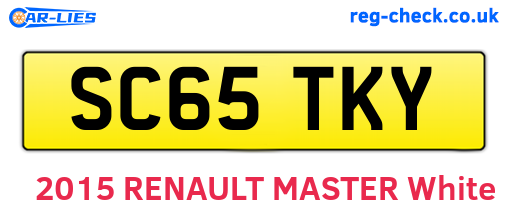 SC65TKY are the vehicle registration plates.
