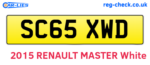 SC65XWD are the vehicle registration plates.