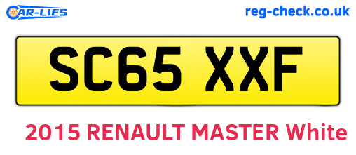 SC65XXF are the vehicle registration plates.