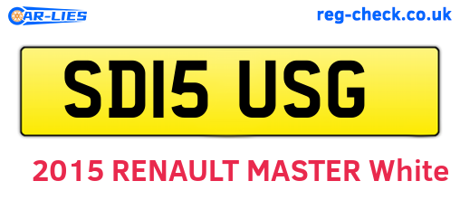 SD15USG are the vehicle registration plates.