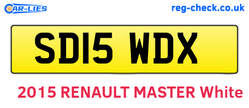SD15WDX are the vehicle registration plates.