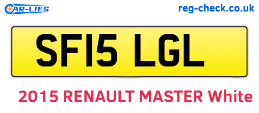 SF15LGL are the vehicle registration plates.
