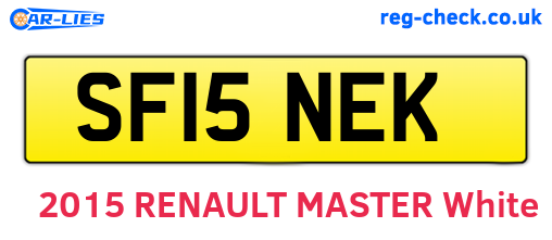 SF15NEK are the vehicle registration plates.
