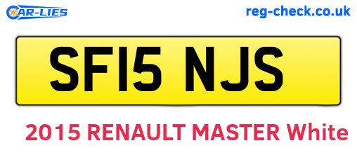 SF15NJS are the vehicle registration plates.
