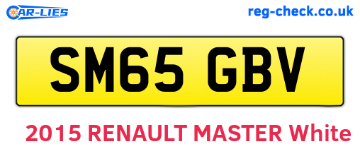 SM65GBV are the vehicle registration plates.