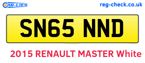 SN65NND are the vehicle registration plates.