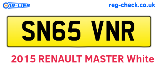 SN65VNR are the vehicle registration plates.
