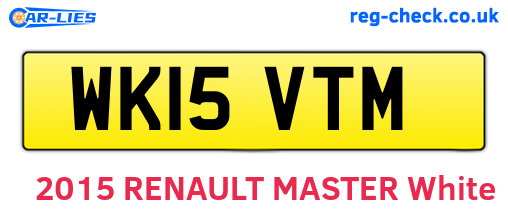 WK15VTM are the vehicle registration plates.
