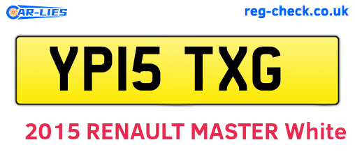 YP15TXG are the vehicle registration plates.