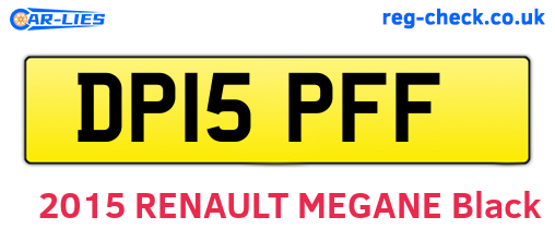 DP15PFF are the vehicle registration plates.