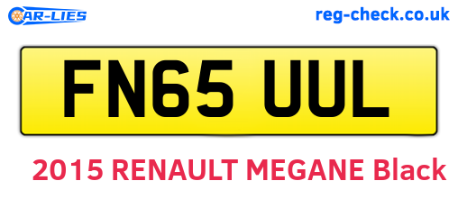 FN65UUL are the vehicle registration plates.