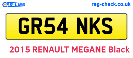 GR54NKS are the vehicle registration plates.