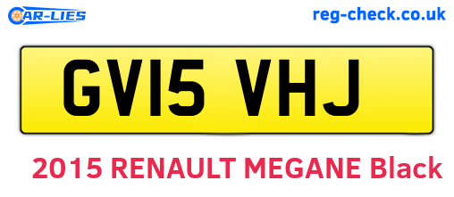 GV15VHJ are the vehicle registration plates.