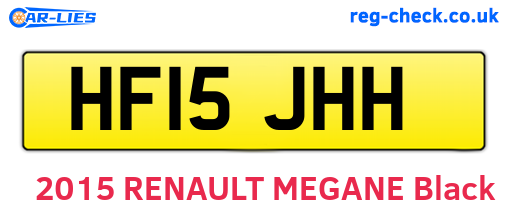 HF15JHH are the vehicle registration plates.