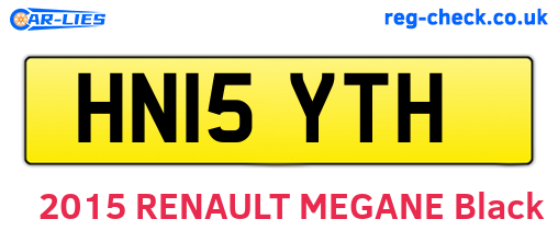 HN15YTH are the vehicle registration plates.