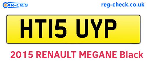 HT15UYP are the vehicle registration plates.