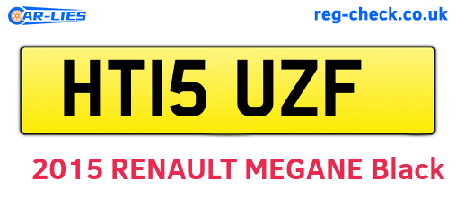 HT15UZF are the vehicle registration plates.