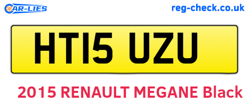 HT15UZU are the vehicle registration plates.