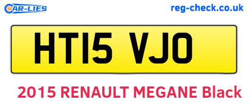 HT15VJO are the vehicle registration plates.