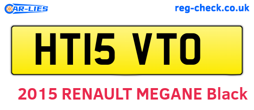 HT15VTO are the vehicle registration plates.