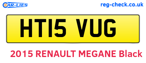 HT15VUG are the vehicle registration plates.