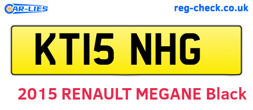 KT15NHG are the vehicle registration plates.