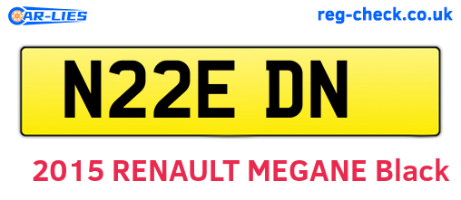 N22EDN are the vehicle registration plates.