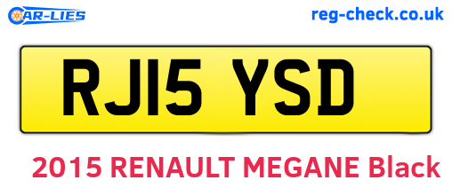 RJ15YSD are the vehicle registration plates.