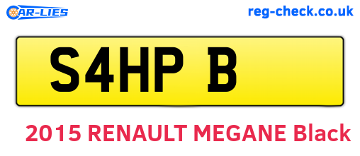 S4HPB are the vehicle registration plates.