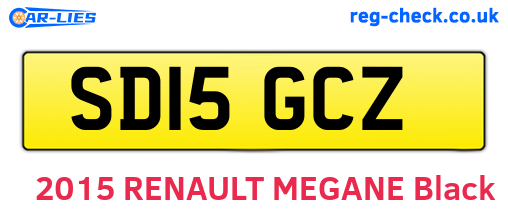 SD15GCZ are the vehicle registration plates.
