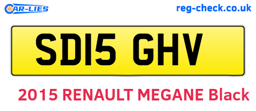 SD15GHV are the vehicle registration plates.