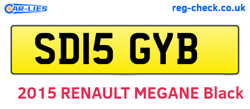 SD15GYB are the vehicle registration plates.