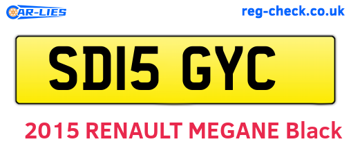 SD15GYC are the vehicle registration plates.