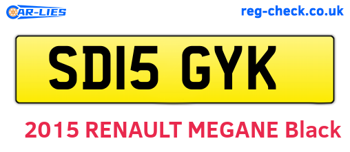 SD15GYK are the vehicle registration plates.