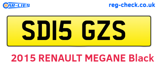 SD15GZS are the vehicle registration plates.