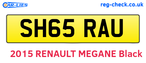 SH65RAU are the vehicle registration plates.