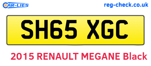 SH65XGC are the vehicle registration plates.
