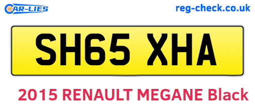 SH65XHA are the vehicle registration plates.