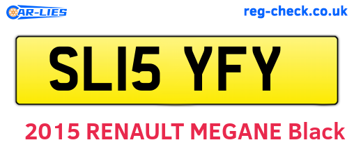 SL15YFY are the vehicle registration plates.