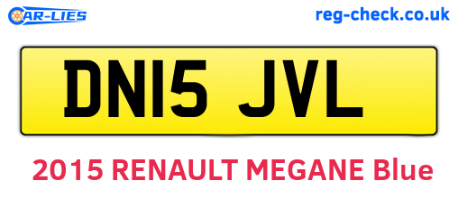 DN15JVL are the vehicle registration plates.