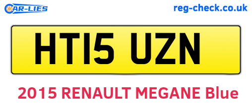 HT15UZN are the vehicle registration plates.