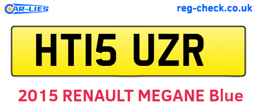 HT15UZR are the vehicle registration plates.