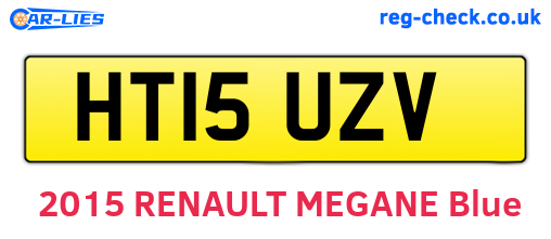 HT15UZV are the vehicle registration plates.