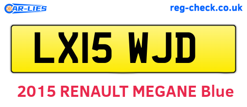 LX15WJD are the vehicle registration plates.