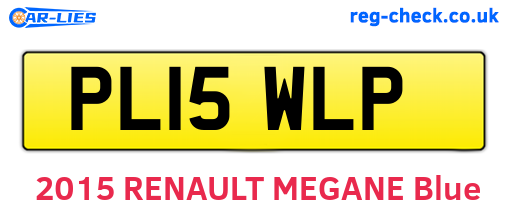 PL15WLP are the vehicle registration plates.
