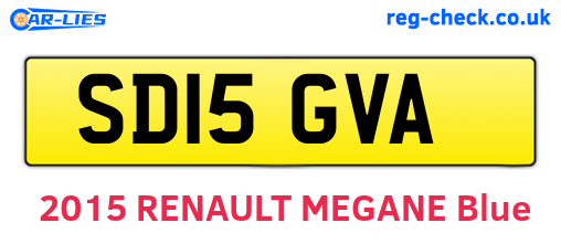 SD15GVA are the vehicle registration plates.